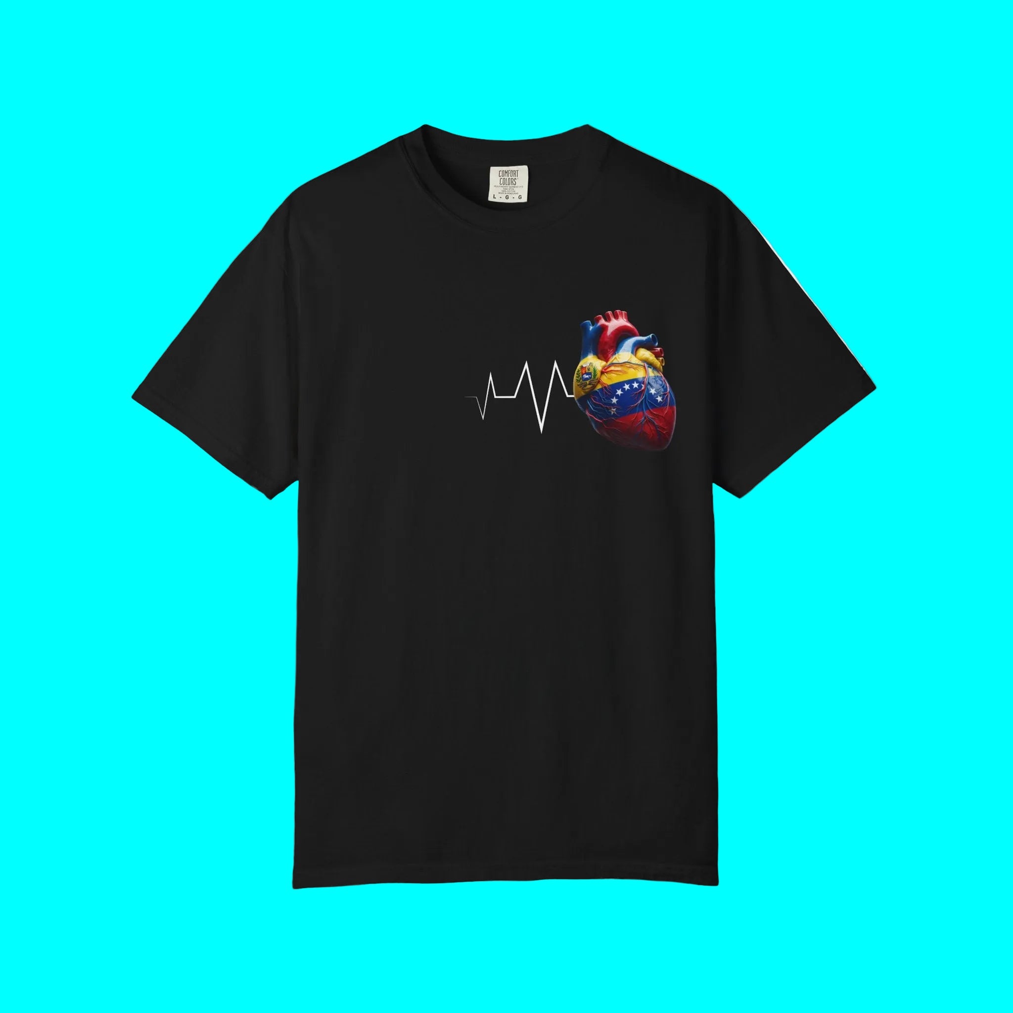VENEZUELA Always In My Heart T-shirt | Venezuelan Heartbeat Corazon | Latino Pride Funny Viral Tees
