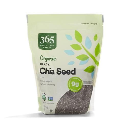 Whole Foods Market, Graines de chia noires biologiques, 15 onces