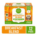 Café en dosettes torréfaction légère mélange petit-déjeuner biologique Simple Truth, 12 unités