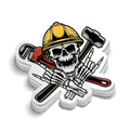 Squelette de construction - Décalque pour casque de chantier
