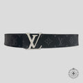 Ceinture Louis Vuitton Monogram Eclipse Taïgarama en noir