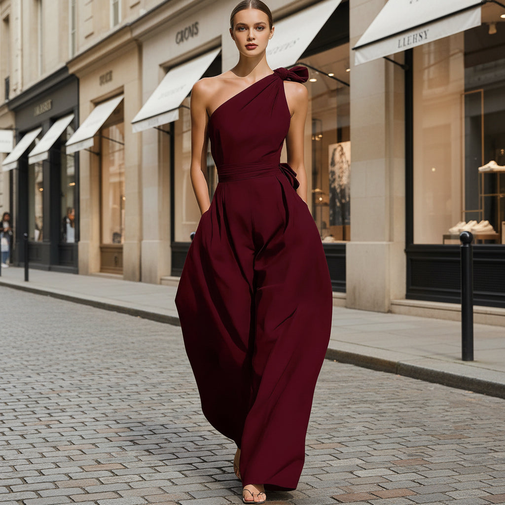 Combinaison Femme Sans Manches à Col Américain, Taille Cintrée, Coupe Ajustée – 6 Couleurs S–2XL