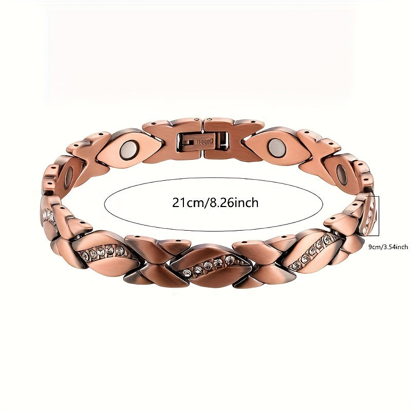Bracelet en cuivre pour homme et femme, thérapie par énergie magnétique pour le soulagement de la douleur