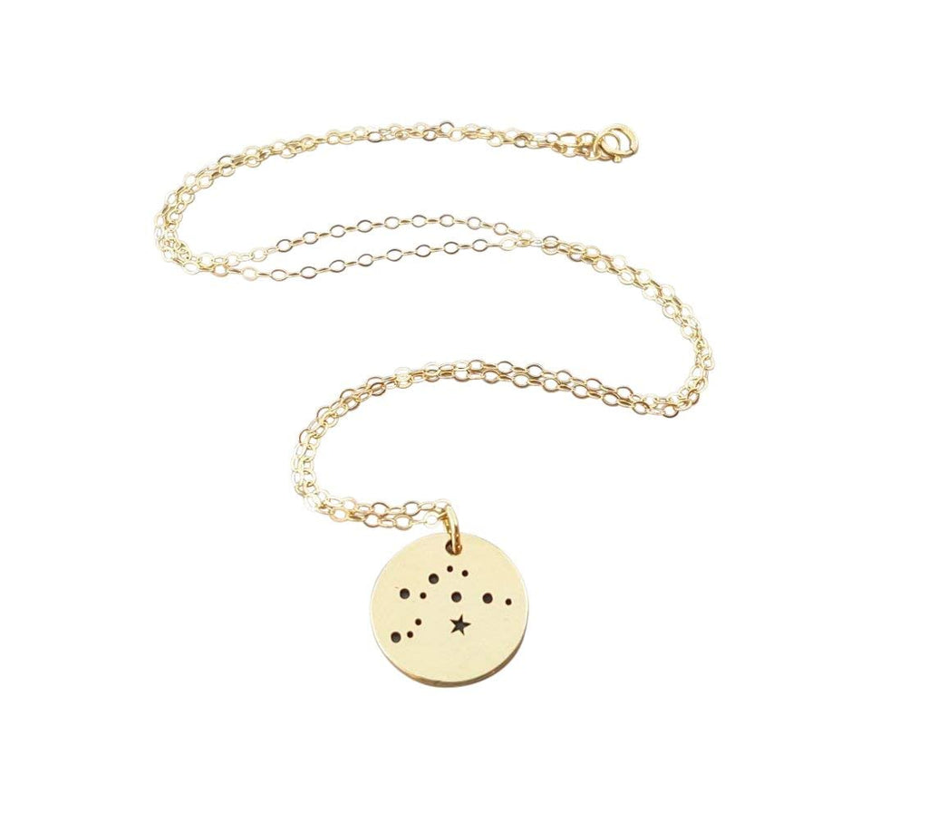 Collier Zodiaque Poissons – Pendentif Constellation en Argent Sterling sur Chaîne de 45 cm, Bijou Astrologique Cadeau