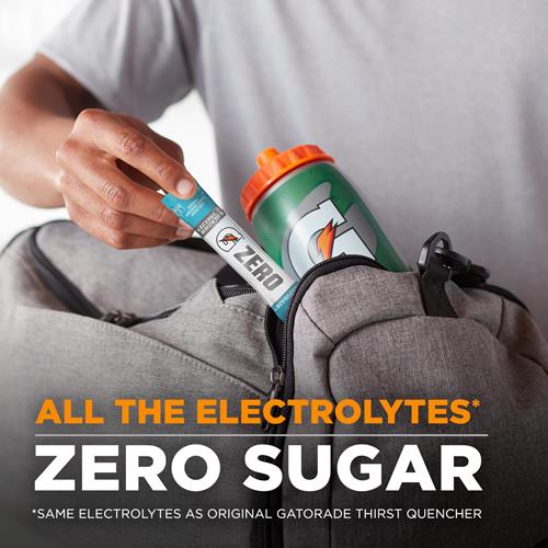 Gatorade - Boissons Sportives G Zero Sachets de Poudre Glacier Freeze, 2,8 g (Lot de 10)