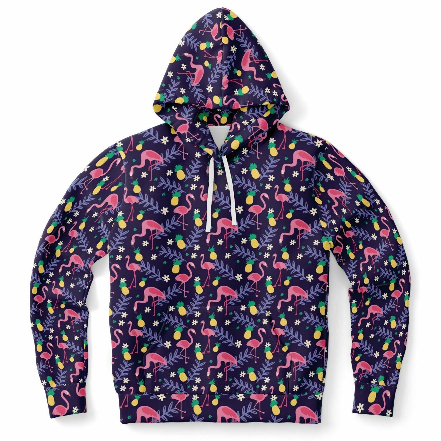 Sweat à capuche Flamant Ananas