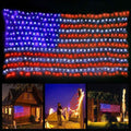 Guirlande lumineuse LED 420 drapeaux américains avancés