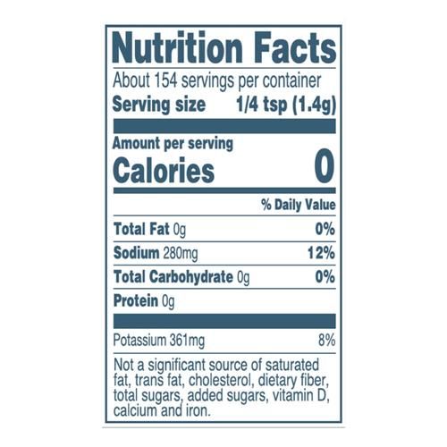 Sel à teneur réduite en sodium Kroger 7,65 oz