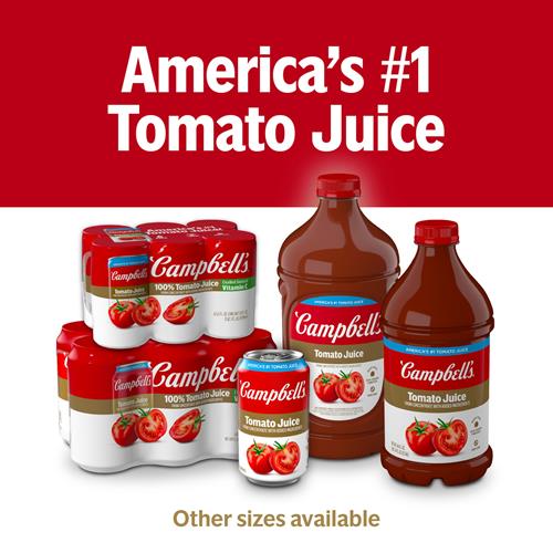 Jus de tomate Campbells 100%, canette de 340 ml (paquet de 6)