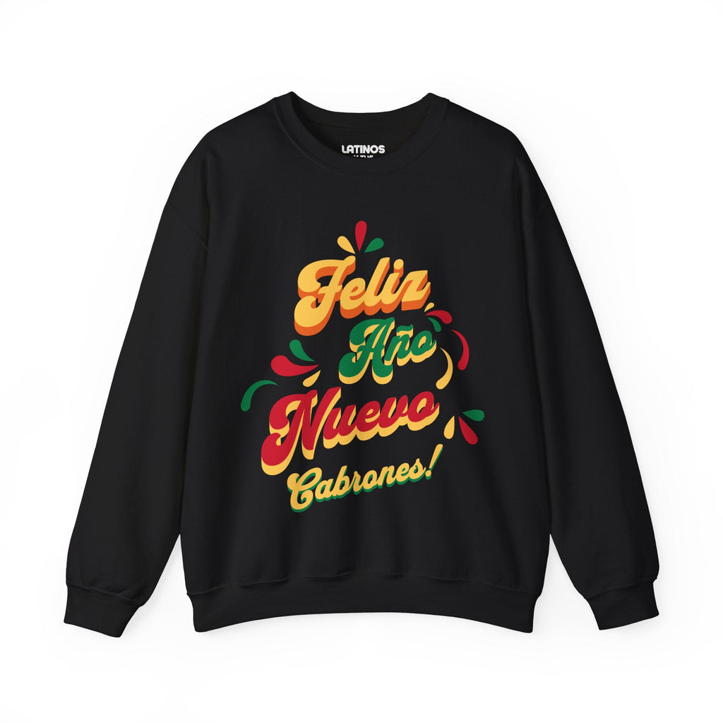 Feliz Año Nuevo Cabrones ! 2027 Nouvel An Latino Sweat ras du cou | Réveillon drôle | 3 couleurs