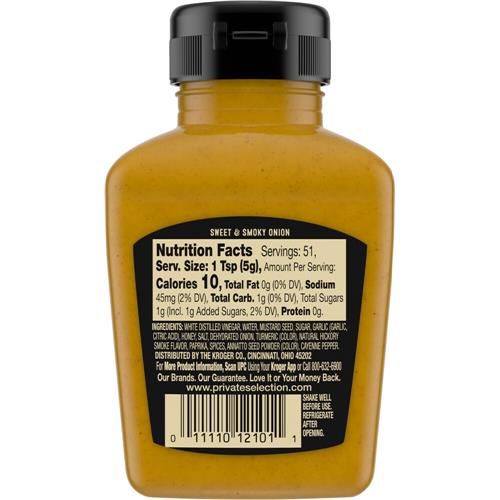 Moutarde à l'oignon douce et fumée Sélection Privée 9 oz