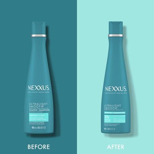 Shampooing Lissant Ultraléger Nexxus pour Cheveux Secs et Frisés - Traitement Lissant Léger qui Élimine les Frisotis - 400 ml