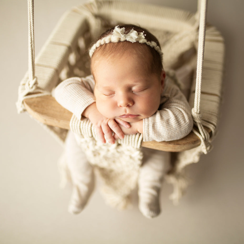 Lot balancelle en macramé et body "Love Dad"