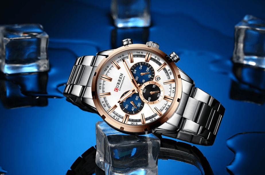 Montre de sport étanche en acier inoxydable pour homme avec chronomètre et affichage de la date spécial, design unique, cadeau parfait