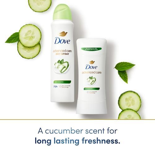 Dove Soin Avancé Anti-transpirant Vaporisateur Sec Cool Essentials Aide À La Réparation De La Barrière Cutanée Après Le Rasage Avec La Technologie Pro Ceramide 107 g