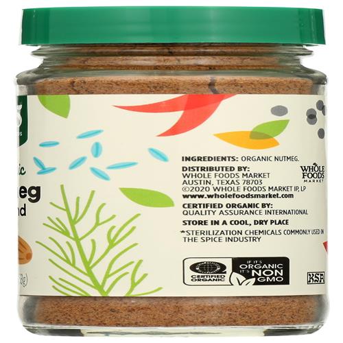 Whole Foods Market, Muscade Moulue Biologique, 53 g