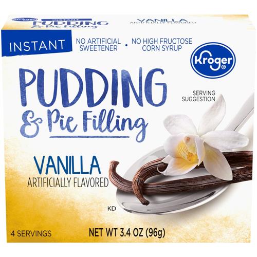 Kroger Préparation pour pouding et garniture à tarte à la vanille 96 g