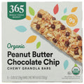 Whole Foods Market Barre granola biologique pépites de chocolat et beurre d'arachide, 8 unités