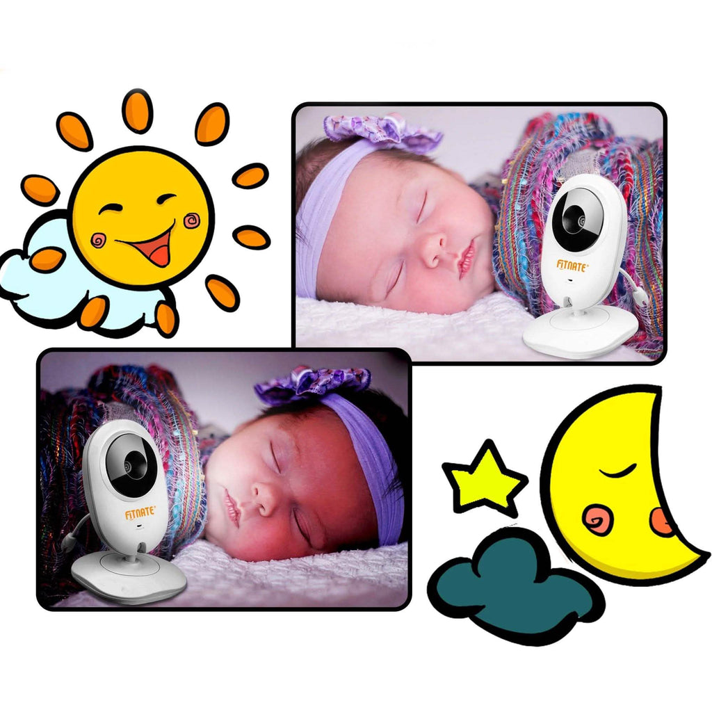 Babyphone 4,3" avec caméra sans fil 2,4 GHz et vidéo bidirectionnelle