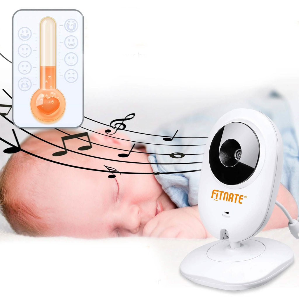 Babyphone 4,3" avec caméra sans fil 2,4 GHz et vidéo bidirectionnelle