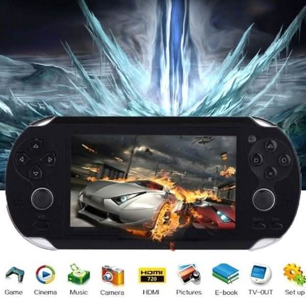 Console de jeu 4,3 pouces 3000 jeux intégrés Caméra vidéo rétro
