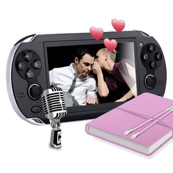 Console de jeu 4,3 pouces 3000 jeux intégrés Caméra vidéo rétro