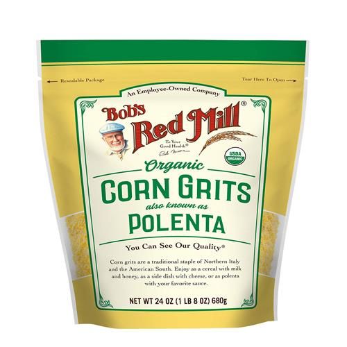 Bobs Red Mill Polenta de maïs biologique/gruau, 680 g (paquet de 1) – Végétalien, Casher