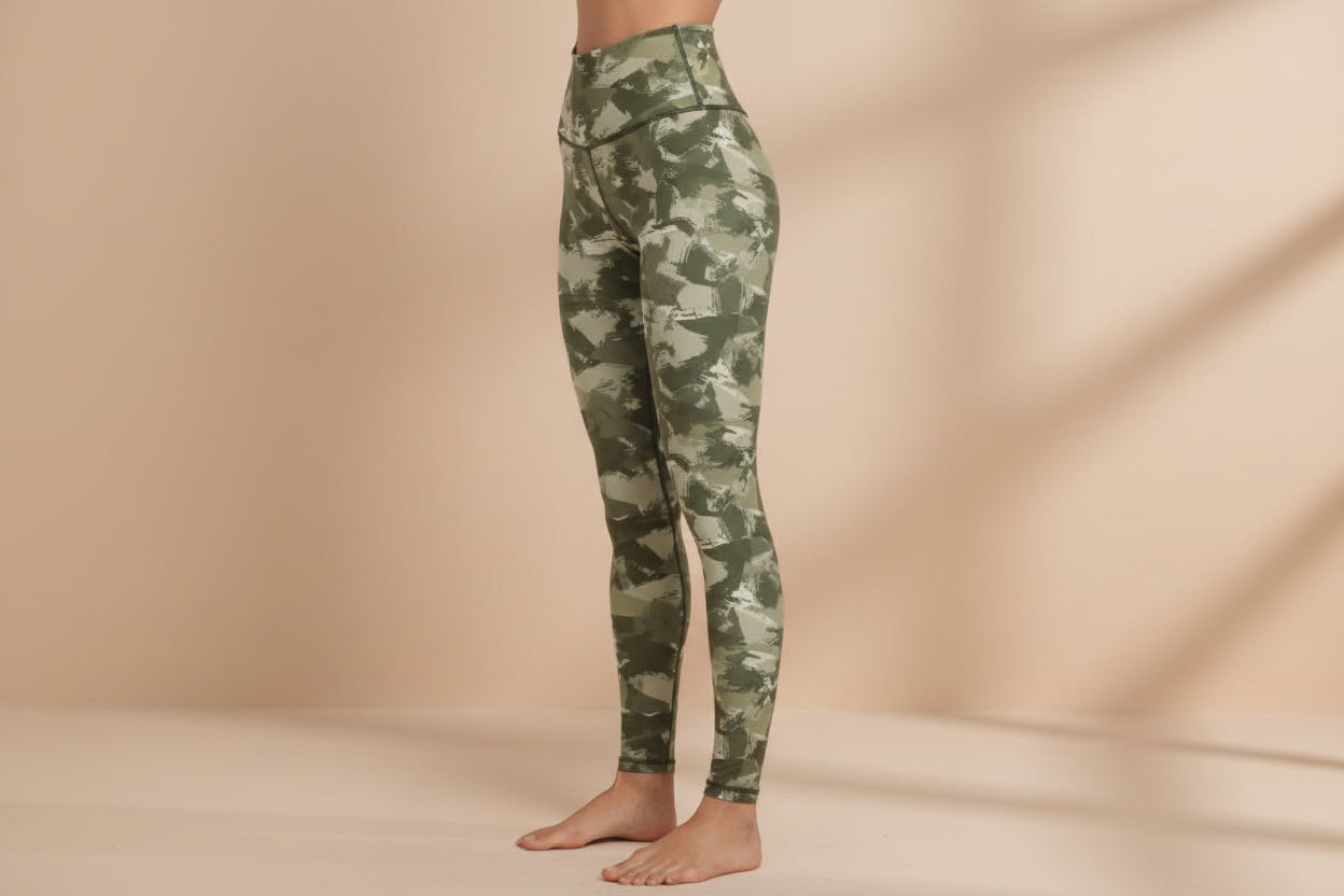Leggings de sport taille haute imprimés pour femme pour le yoga, la course à pied et le fitness