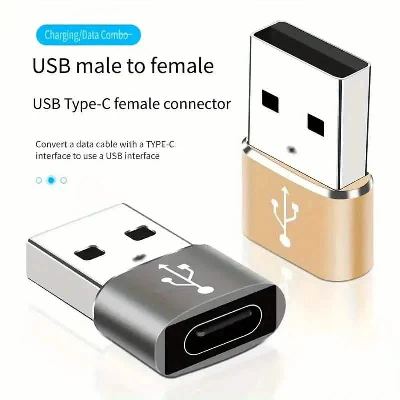 Lot de 2 : Adaptateurs Mini USB vers Type-C – Transfert de fichiers pour téléphones Android