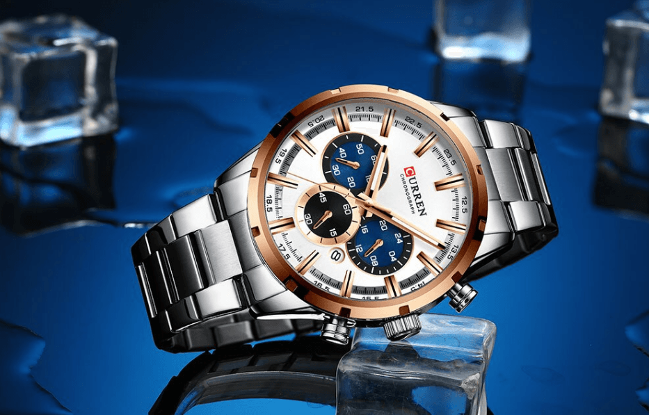 Montre de sport étanche en acier inoxydable pour homme avec chronomètre et affichage de la date spécial, design unique, cadeau parfait
