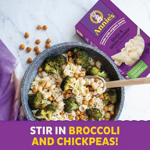 Macaroni au fromage Annie's White Cheddar Shells avec pâtes biologiques, 170 g