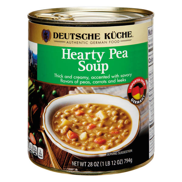 Soupe de pois copieuse, cuisine allemande, 794 g