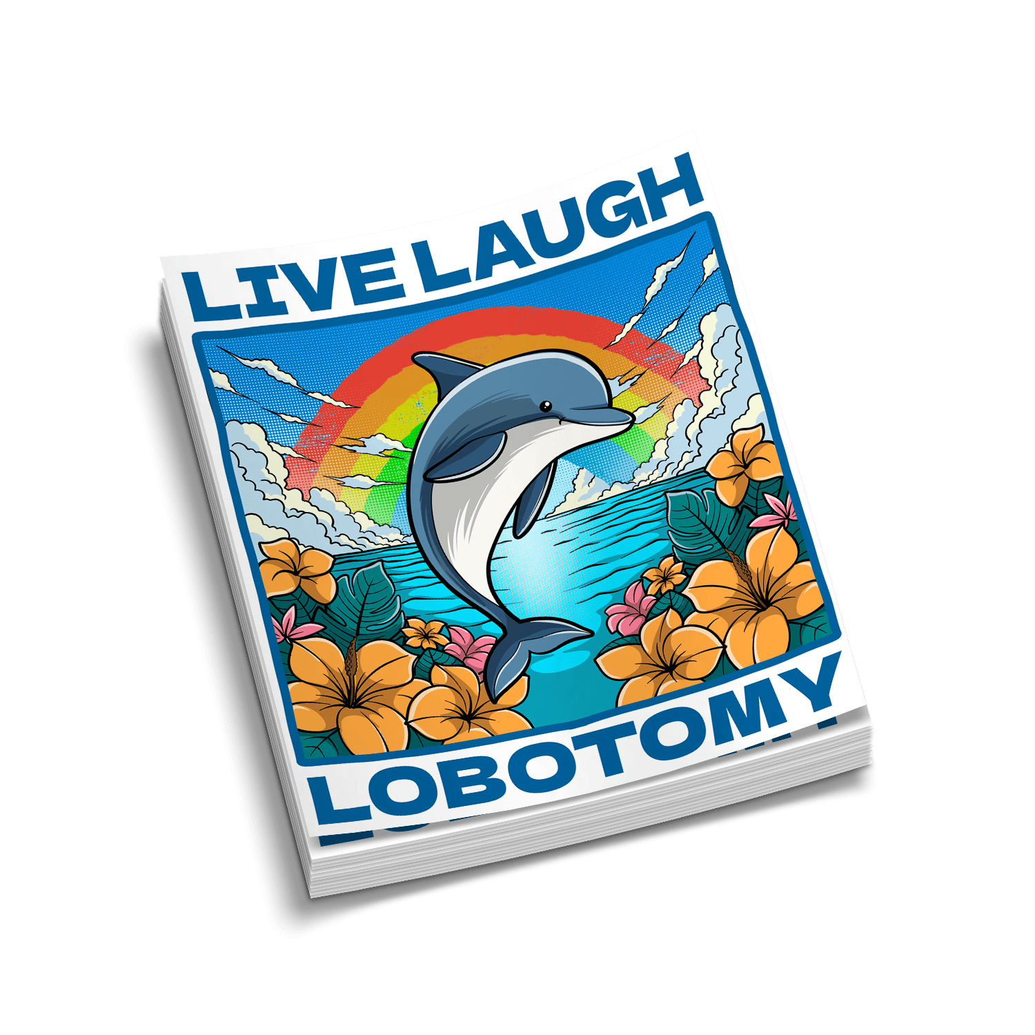 Lobotomie - Autocollant pour casque de chantier