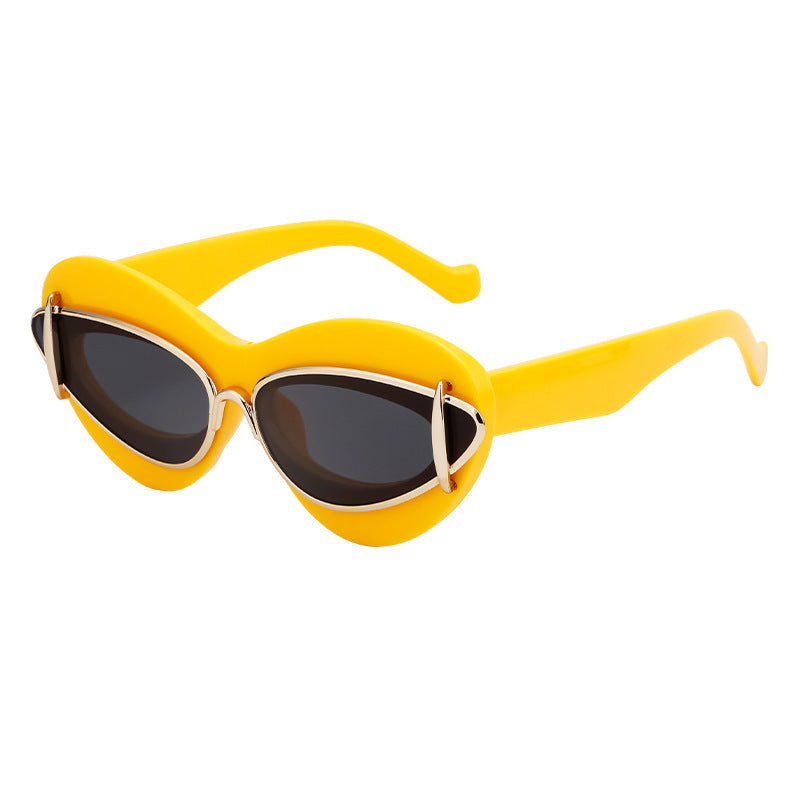 Lunettes de soleil œil-de-chat Y2K pour femme, petite monture — Lunettes de conduite tendance