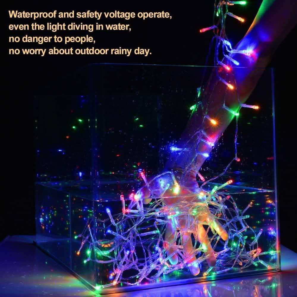 Guirlande lumineuse LED RGB multicolore étanche 448 lumières