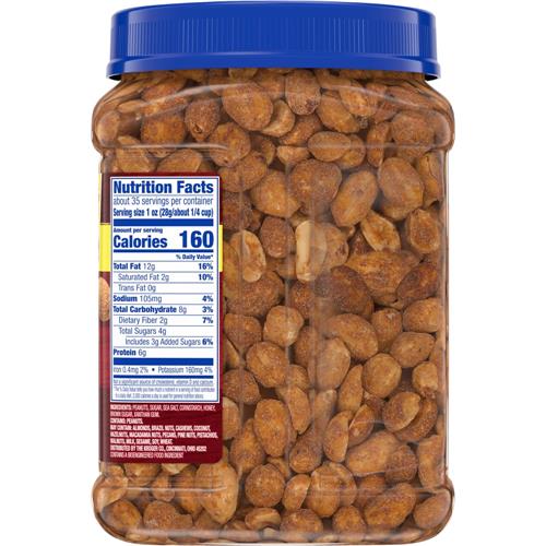 Kroger Miel salé et arachides grillées à sec 978 g