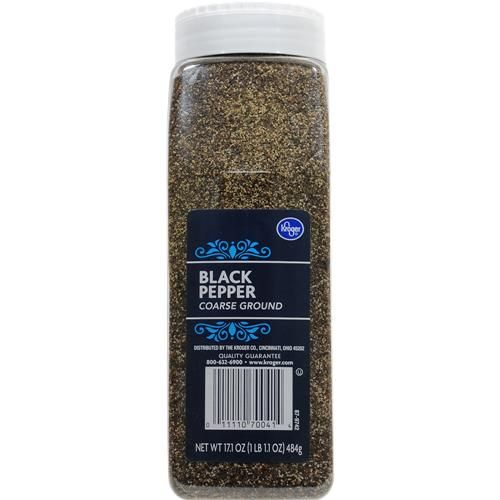 Poivre noir moulu gros Kroger 17,1 oz