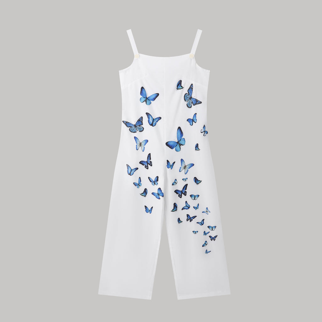 Salopette Papillon Femme – Pantalon Ample sans Manches à Bretelles