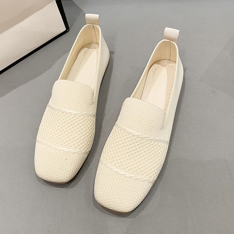 Chaussures plates décontractées en Flyknit respirant pour femmes