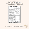 Free Father's Day Coloring Page – Printable Gift for Dad