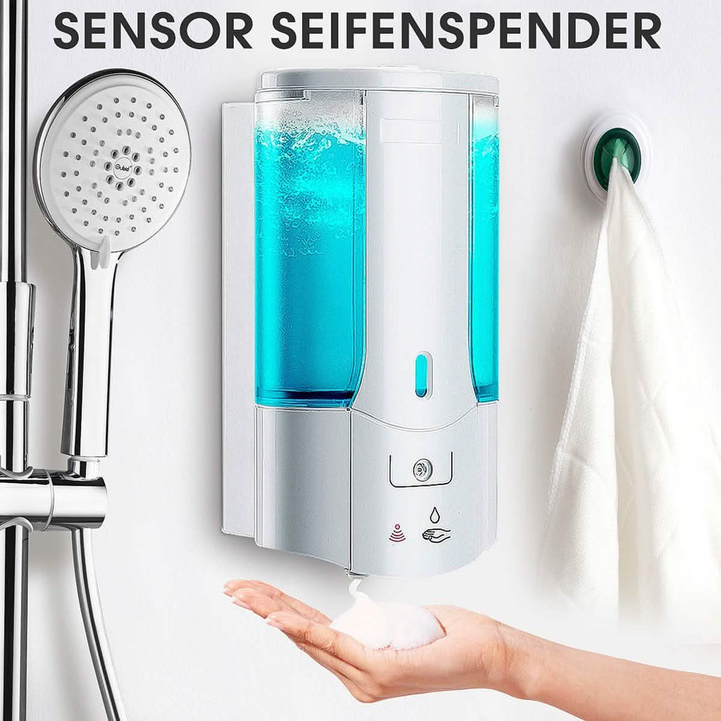 Distributeur de savon automatique sans contact à capteur infrarouge mural de 450 ml