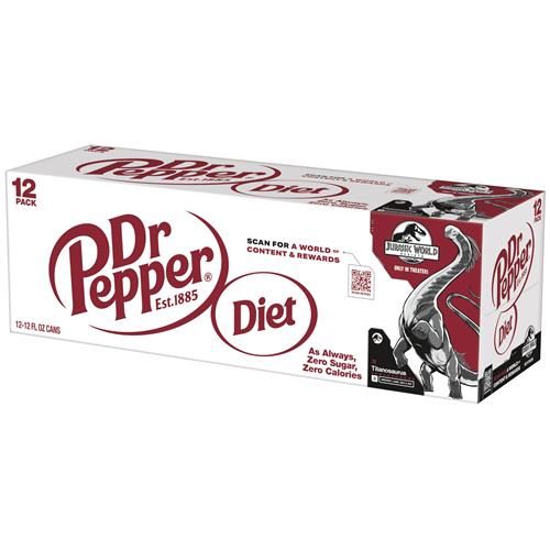 Boissons gazeuses Diet Dr Pepper, canettes de 355 ml, paquet de 12
