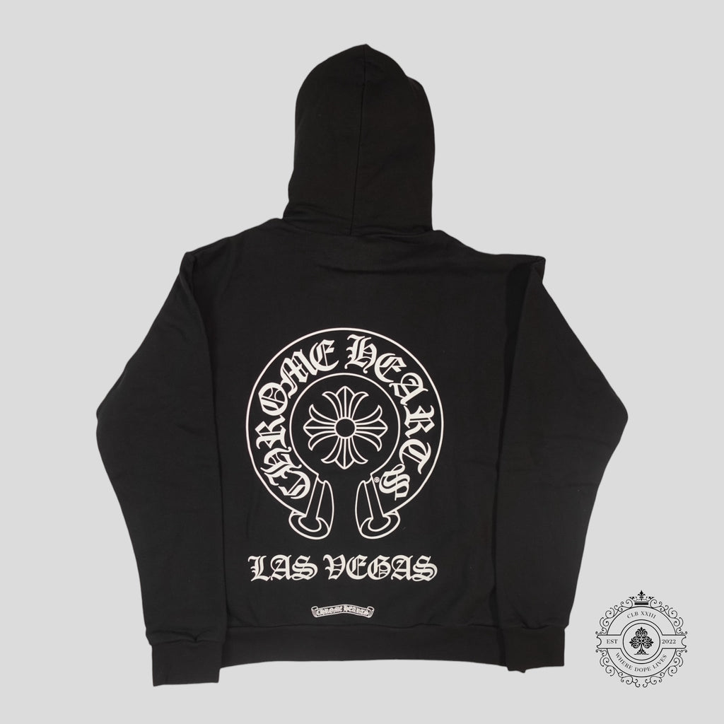 Sweat à capuche exclusif Chrome Hearts Las Vegas Horseshoe noir