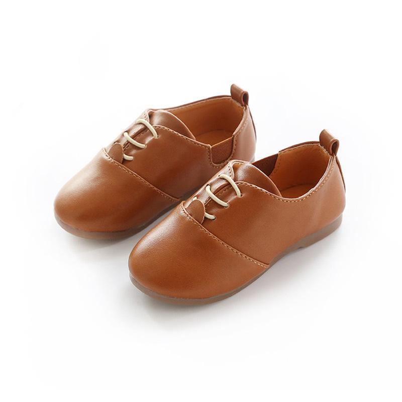 Chaussures en cuir de luxe pour enfants printemps et automne Chaussures durables pour garçons et filles Chaussures décontractées pour premiers pas