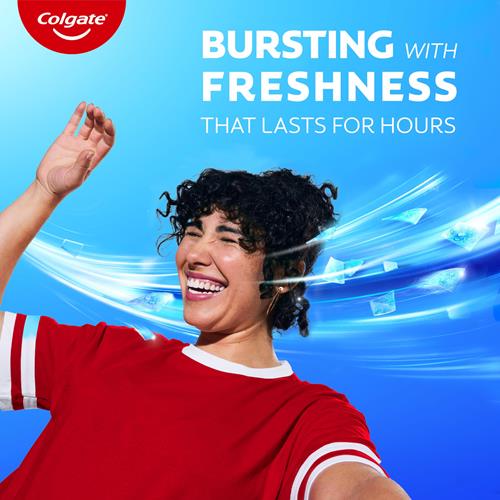 Colgate Maxfresh Whitening With Breath Strips Toothpaste Clean Mint 12.6 Ounce Total (2 Pack)