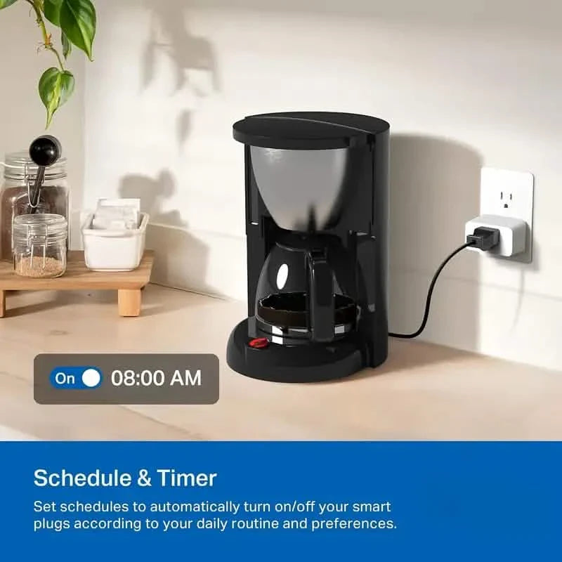 Lot de 2 : Prise intelligente Wi-Fi – 15A, minuterie et contrôle par application, compatible avec Alexa et Google Home