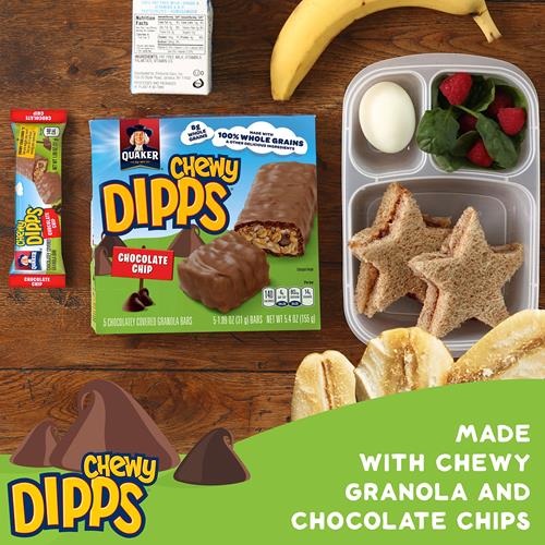 Quaker Chewy Dipps Pépites de chocolat, 31 g, 6 unités