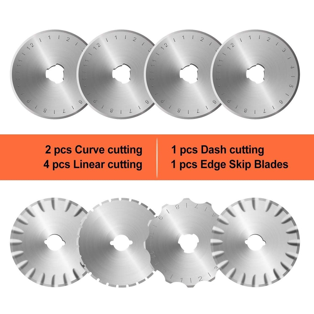 Set de coupe rotatif 45 mm avec 8 lames de rechange