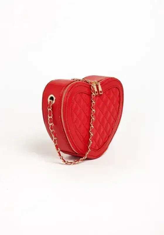 SAC À BANDULIÈRE EN FORME DE CŒUR