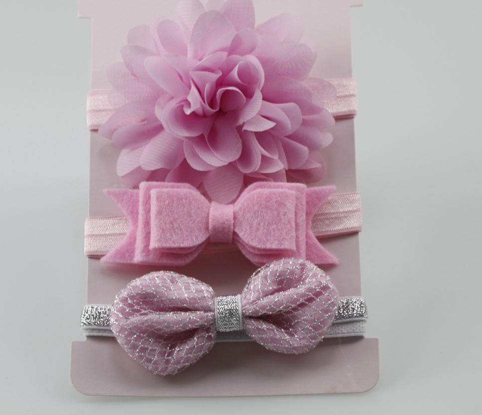 Bandeau Élastique Bébé Fait Main Rétro Vintage Nœud Papillon Fleur Accessoire Cheveux Nourrisson Tout-Petit Pour Bébé